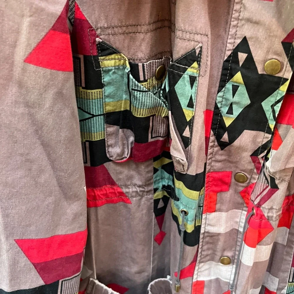 Tasha Polizzi Collection Keva Aztec Blanket Coat -‎ Sz. S
